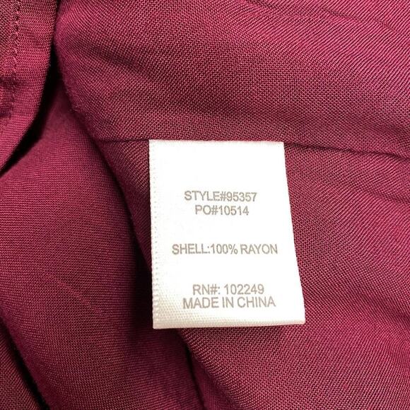 New Skies Are Blue Red Plaid Embroidered Floral Shirt Dress‎ Small - Picture 5 of 7